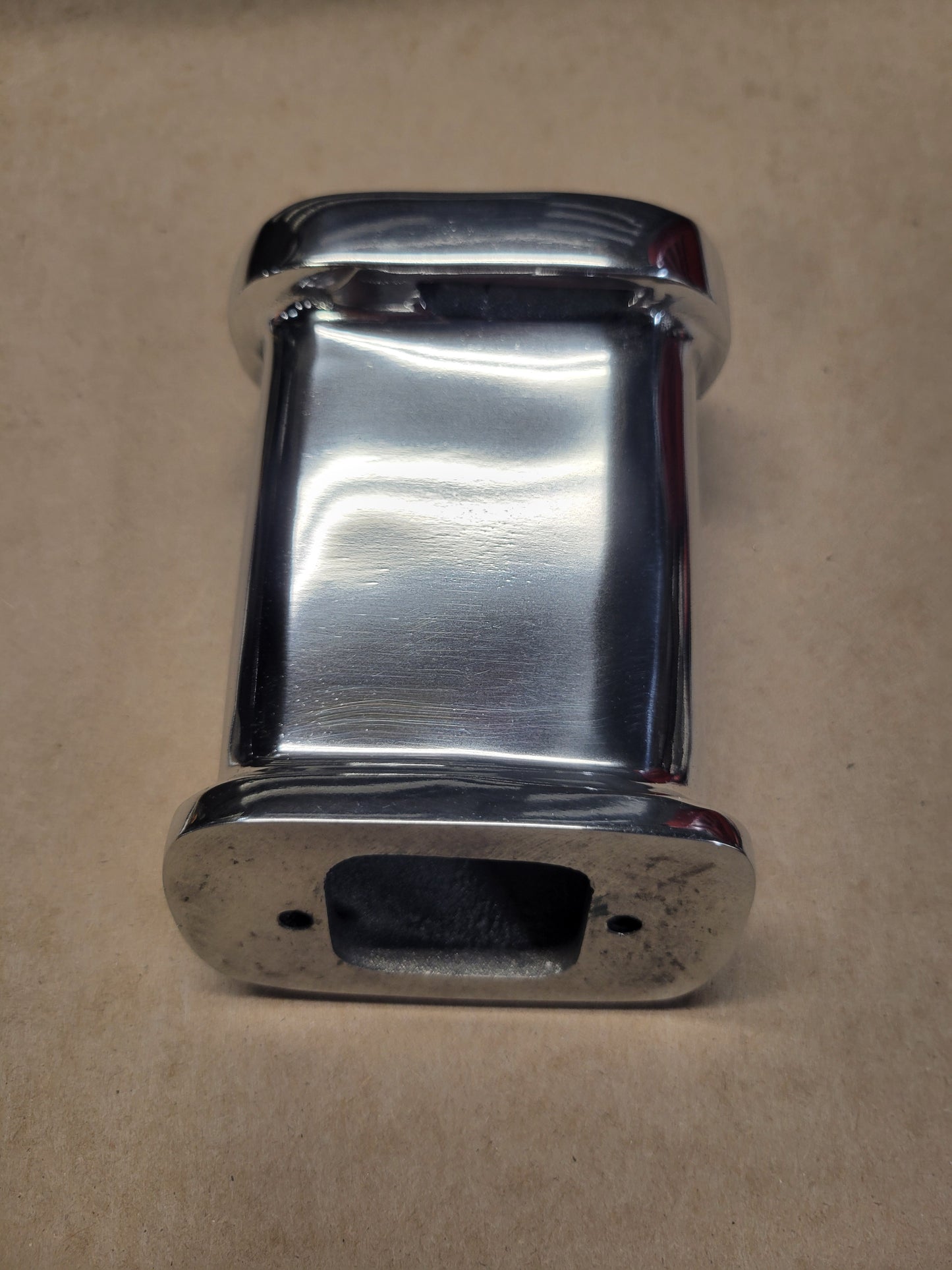 Polished Valve Cover Breather Angled Mount