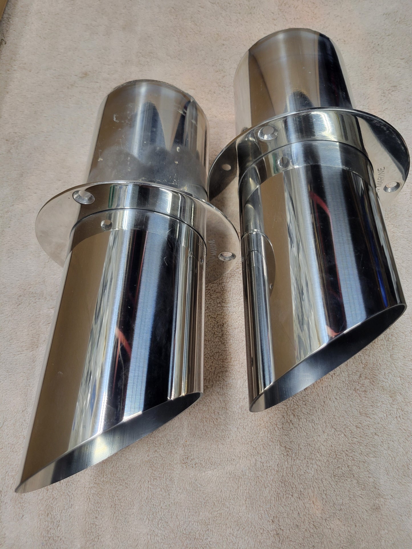 4in Angle Cut Exhaust Tips Pair