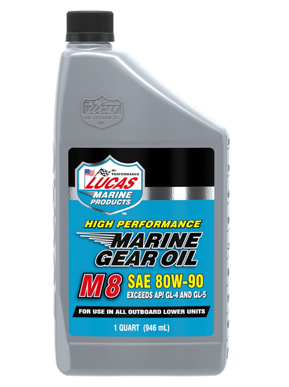 Lucas Oil M8 High Performance Gear Oil SAE80w90 Quart