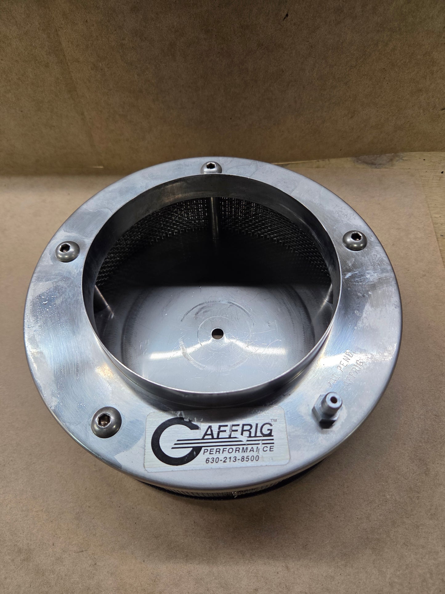 Flame Arrestor Gaffrig 8'' X 2" Stainless Polished
