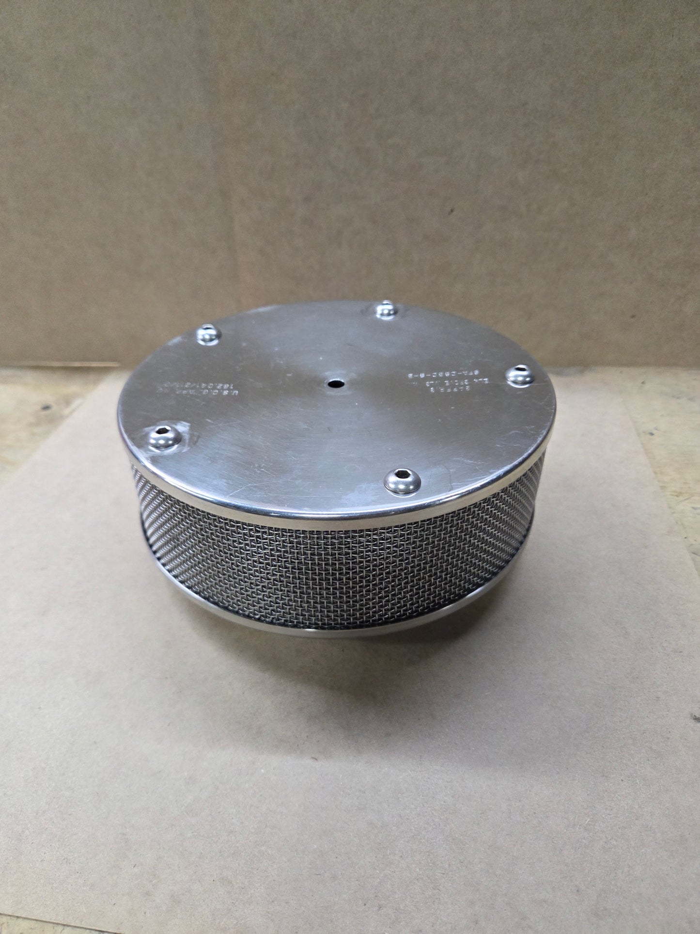 Flame Arrestor Gaffrig 8'' X 2" Stainless Polished
